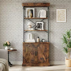 Étagère à Livres Moderne Bibliothèque avec Tiroirs Rangement Étagère Haute Cadre Métallique Grands Présentoirs pour Chambre à Coucher, Salon