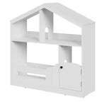 Étagère à Livres en Bois pour Tout-Petits avec Lumière à Détecteur de Mouvement, Organiseur de Rangement de Jouets pour Enfants, Bibliothèque de Style Maison de Poupée pour Salle de Jeux, Chambre à Coucher et Crèche