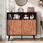 31,5 Buffet Armoire de Rangement, Meuble de Cuisine en Bois Style Ferme