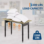 Établi robuste réglable 1000 kg - Table de travail roulante avec roulettes verrouillables et panneau perforé, poste de travail mobile du garage à la salle d'artisanat