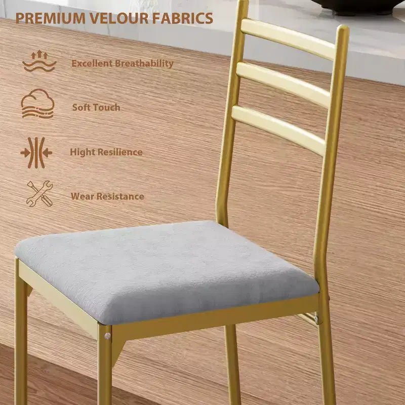 Lot de 2 tabourets de bar hauteur comptoir, chaises de bar rembourrées en similicuir avec coussin épais, dossier et repose-pieds pour îlot de cuisine
