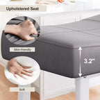 Tabourets de bar en cuir PU de 61 cm, lot de 2, tabourets de bar hauteur comptoir, pieds en métal, sièges épais en forme de selle, tabourets de petit-déjeuner, pour la cuisine