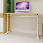 Okak Bureau réglable en hauteur 120 cm, bureau d'ordinateur polyvalent, bureau pour salon, bureau, salle de classe