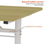Okak Bureau réglable en hauteur 120 cm, bureau d'ordinateur polyvalent, bureau pour salon, bureau, salle de classe