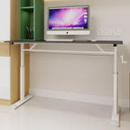Okak Bureau réglable en hauteur 120 cm, bureau d'ordinateur polyvalent, bureau pour salon, bureau, salle de classe