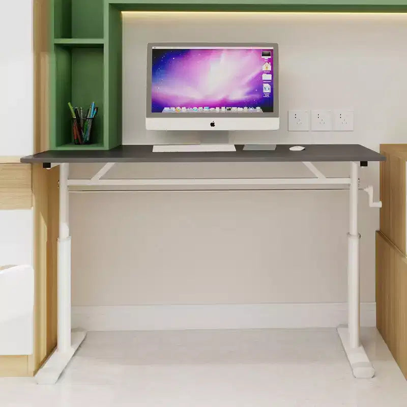 Okak 47.24IN Height-Adjustable Long Desk, Computer Desk with Multi-Purpose Design, Writing Desk for Living Room, Office, Classroom
