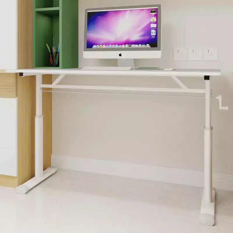 Okak Bureau réglable en hauteur 120 cm, bureau d'ordinateur polyvalent, bureau pour salon, bureau, salle de classe