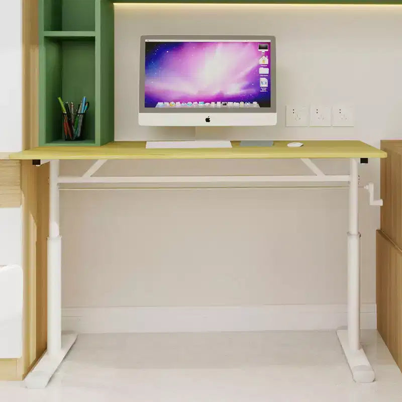Okak Bureau réglable en hauteur 120 cm, bureau d'ordinateur polyvalent, bureau pour salon, bureau, salle de classe