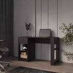 Okak 29.8IN Bureau Informatique Minimaliste, Petit Bureau avec 1 Tiroir et 2 Étagères Ouvertes, Bureau pour Salon, Étude, Bureau