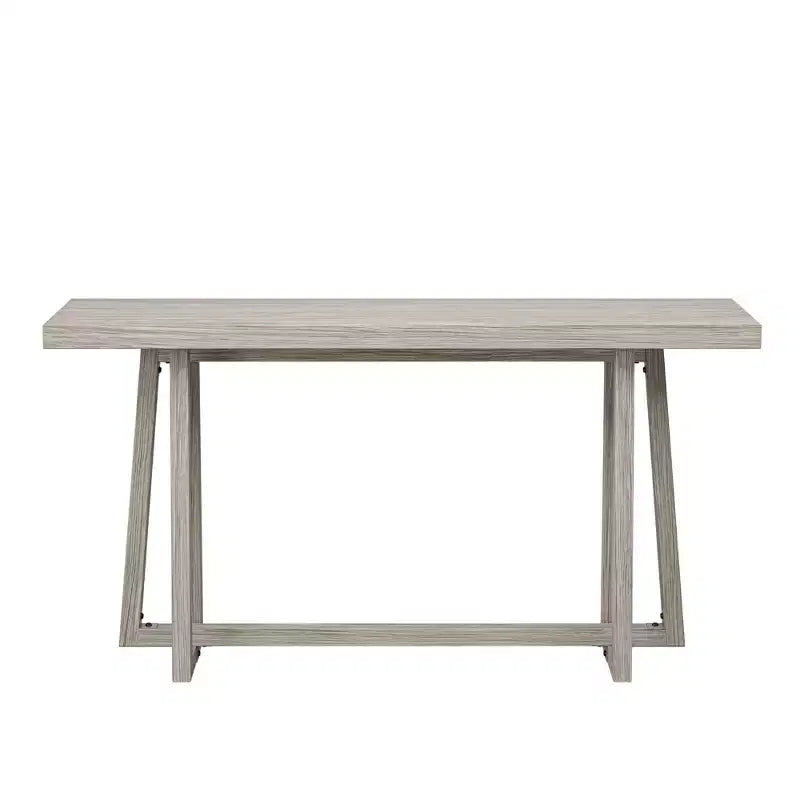 Okak Table d'entrée rectangulaire minimaliste de 59,84 pouces, Table console avec pieds au design unique et plateau épais, Table d'appoint pour foyer, Extérieur