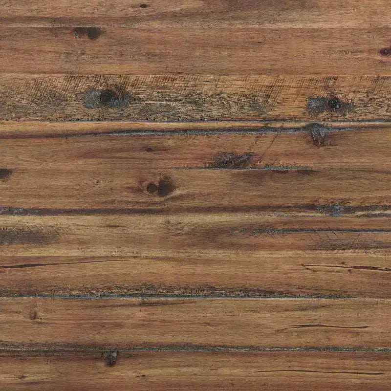 Bureau d'ordinateur Alaterre Furniture Claremont en bois rustique et métal, finition grain de bois naturel avec deux tiroirs latéraux, idéal pour le bureau à domicile et la salle d'étude