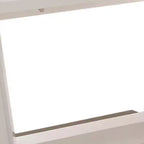 HomeRoots Table à manger extensible avec piédestal en bois et métal blanc, 71 po