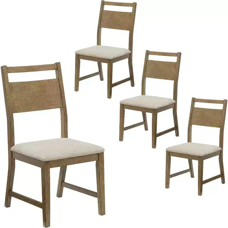 Table à manger ronde en bois massif AMERLIFE 46, chaises, meubles de cuisine et de salle à manger de style Mid-Century