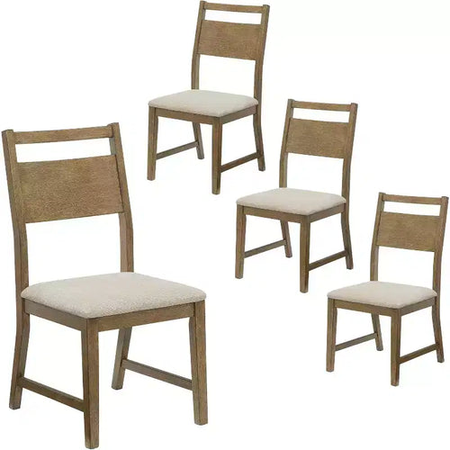 Table à manger ronde en bois massif AMERLIFE 46, chaises, meubles de cuisine et de salle à manger de style Mid-Century