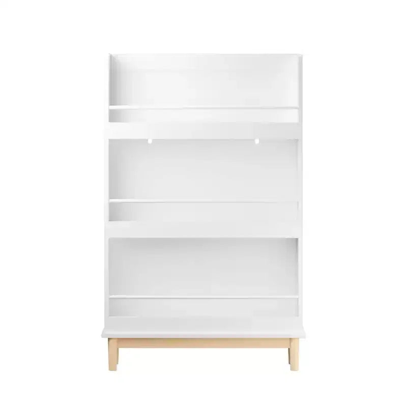 Étagère à livres pour enfants avec 3 tablettes d'exposition frontales, Bibliothèque, Meuble de rangement, Blanc - ModernLuxe