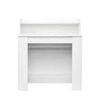 Okak 95.43IN Table à manger moderne extensible avec rangement, Table pliante peu encombrante avec grand plateau, Table de cuisine pour salle à manger