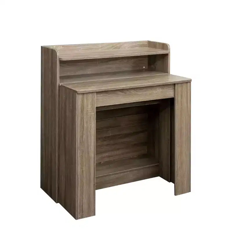 Okak 95.43IN Table à manger moderne extensible avec rangement, Table pliante peu encombrante avec grand plateau, Table de cuisine pour salle à manger