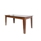 Okak 106.5IN Table de cuisine extensible moderne avec grand plateau, Table de salle à manger avec pieds épais, Table pliante pour salon, salle à manger, Noyer