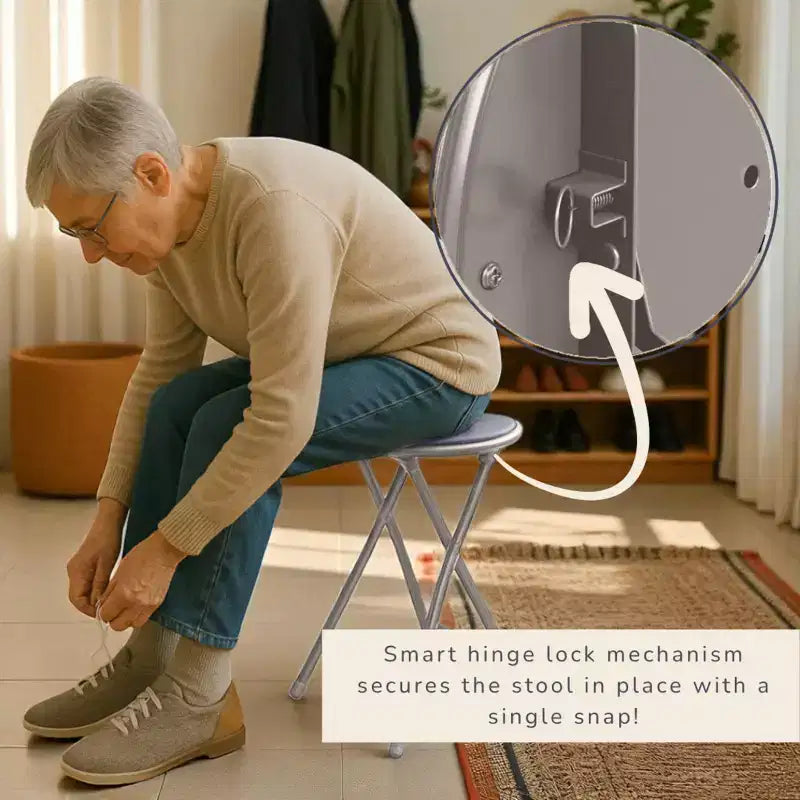 Lot de 4 tabourets de bar à hauteur de comptoir Lavish Home, chaises pliantes sans dossier de 61 cm avec capacité de 102 kg pour la cuisine, la salle de jeux ou la salle de loisirs