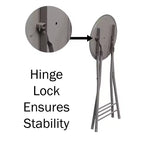 Lot de 4 tabourets de bar à hauteur de comptoir Lavish Home, chaises pliantes sans dossier de 61 cm avec capacité de 102 kg pour la cuisine, la salle de jeux ou la salle de loisirs