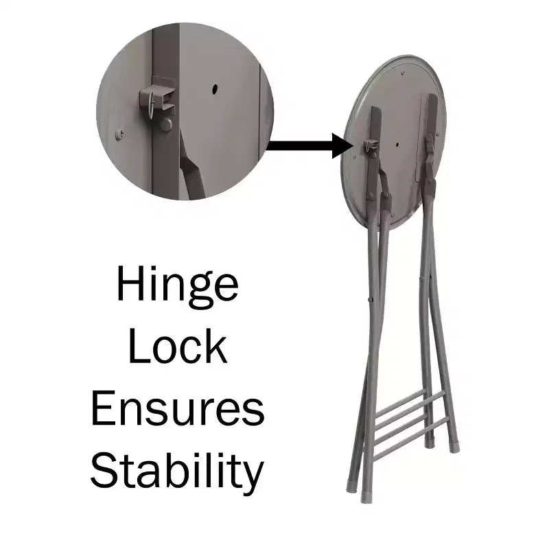Lot de 4 tabourets de bar à hauteur de comptoir Lavish Home, chaises pliantes sans dossier de 61 cm avec capacité de 102 kg pour la cuisine, la salle de jeux ou la salle de loisirs