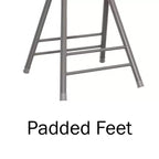 Lot de 4 tabourets de bar à hauteur de comptoir Lavish Home, chaises pliantes sans dossier de 61 cm avec capacité de 102 kg pour la cuisine, la salle de jeux ou la salle de loisirs
