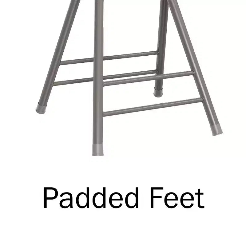 Lot de 4 tabourets de bar à hauteur de comptoir Lavish Home, chaises pliantes sans dossier de 61 cm avec capacité de 102 kg pour la cuisine, la salle de jeux ou la salle de loisirs