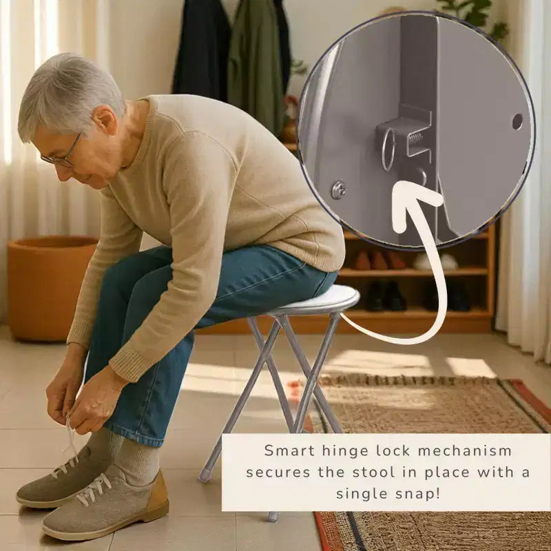 Lot de 4 tabourets de bar à hauteur de comptoir Lavish Home, chaises pliantes sans dossier de 61 cm avec capacité de 102 kg pour la cuisine, la salle de jeux ou la salle de loisirs