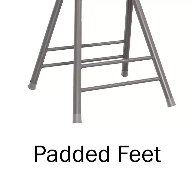 Lot de 4 tabourets de bar à hauteur de comptoir Lavish Home, chaises pliantes sans dossier de 61 cm avec capacité de 102 kg pour la cuisine, la salle de jeux ou la salle de loisirs