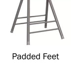 Lot de 4 tabourets de bar à hauteur de comptoir Lavish Home, chaises pliantes sans dossier de 61 cm avec capacité de 102 kg pour la cuisine, la salle de jeux ou la salle de loisirs