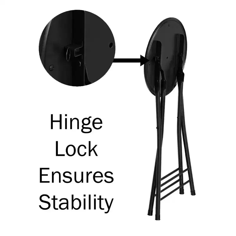 Lot de 4 tabourets de bar à hauteur de comptoir Lavish Home, chaises pliantes sans dossier de 61 cm avec capacité de 102 kg pour la cuisine, la salle de jeux ou la salle de loisirs