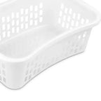 Panier à linge Sterilite HipHold, panier à linge en plastique de 1,5 boisseau, blanc, paquet de 24
