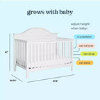 Lit de bébé convertible 4-en-1 Nolan Carter's by daVinci