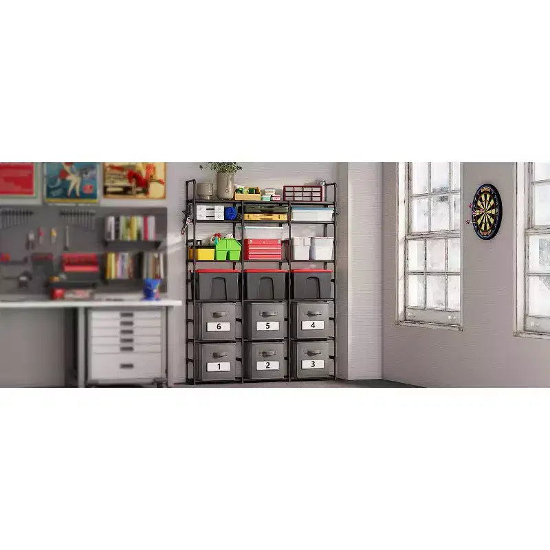 Étagère à chaussures à 7 niveaux, étagère à chaussures réglable pour 24-30 paires, organisateur de bottes hautes pour placard, chambre, garage, entrée, noir
