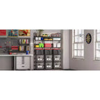 Étagère à chaussures à 7 niveaux, étagère à chaussures réglable pour 24-30 paires, organisateur de bottes hautes pour placard, chambre, garage, entrée, noir