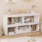 Étagère à livres pour enfants avec tiroir - Organisateur de jouets avec étagère à livres, étagère à livres pour chambre d'enfant, pour chambres d'enfants, salles de jeux, chambres à coucher
