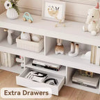 Étagère à livres pour enfants avec tiroir - Organisateur de jouets avec étagère à livres, étagère à livres pour chambre d'enfant, pour chambres d'enfants, salles de jeux, chambres à coucher