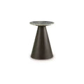 Signature Design by Ashley Waltnor Accent Table - Natural Marble Top with Mango Wood Base, Mixed-Material Design
