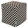 Majestic Home Goods,Pouf Cube Bambou Brûlé