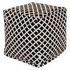 Majestic Home Goods,Pouf Cube Bambou Brûlé