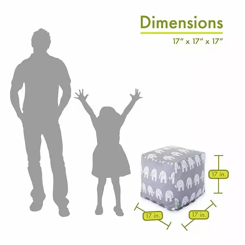 Majestic Home Goods,Pouf cube Ellie