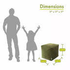 Majestic Home Goods, Cube Pouf Villa