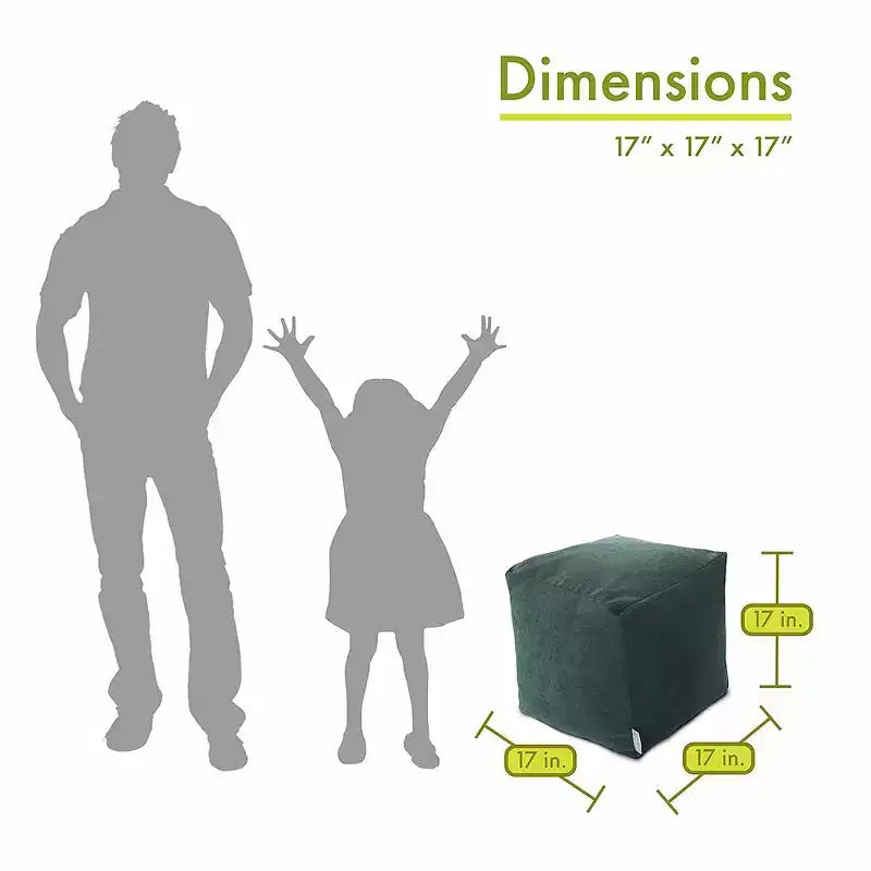 Majestic Home Goods, Cube Pouf Villa