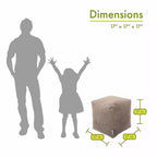 Majestic Home Goods, Cube Pouf Villa