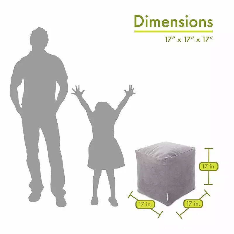 Majestic Home Goods, Cube Pouf Villa