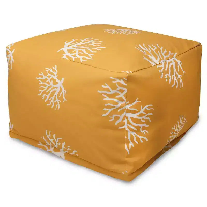 Majestic Home Goods,Pouf ottoman corail