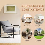 Fauteuil d'appoint moderne type "Sling", Siège polyvalent, Fauteuil de salon douillet, Chaise paresseuse compacte et durable, pour Salon, Bureau et Détente