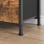 Meuble TV pour chambre à coucher, table console TV avec 8 tiroirs et étagères ouvertes pour salon, couloir