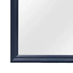 Miroir HomeStock encadré bleu au design traditionnel Louis Philippe – Grand miroir de chambre moderne