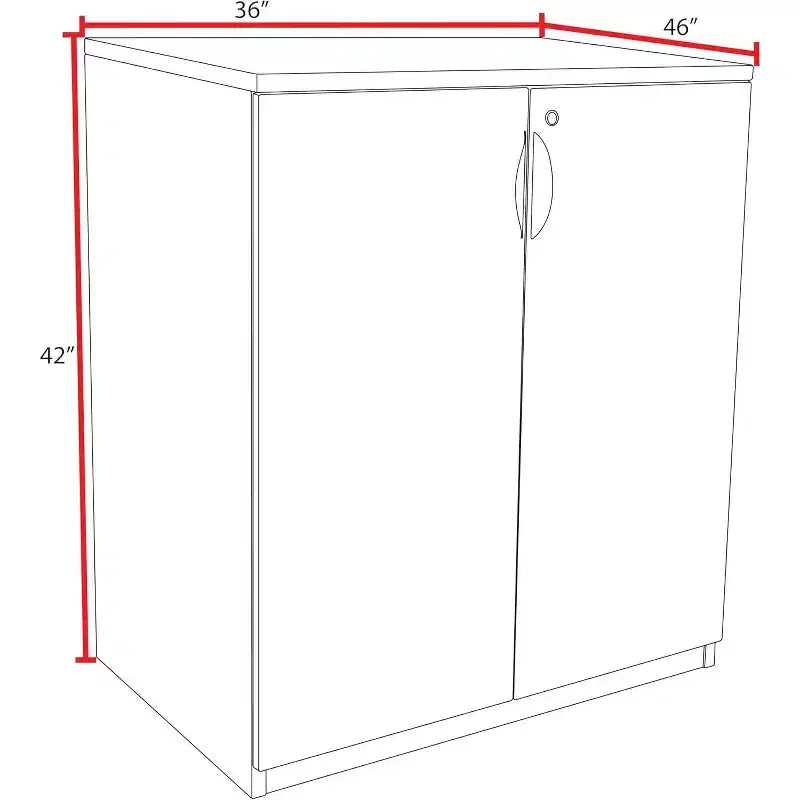 HomeStock Armoires de rangement utilitaires en bois d'acajou de 180 cm de hauteur et 90 cm de largeur avec 2 portes et 3 étagères